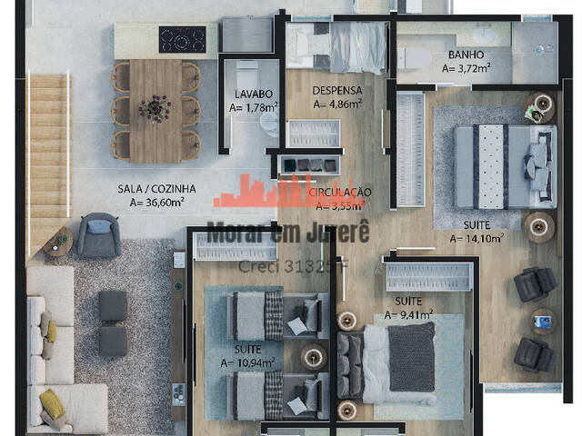 #213 - Apartamento para Venda em Florianópolis - SC - 3